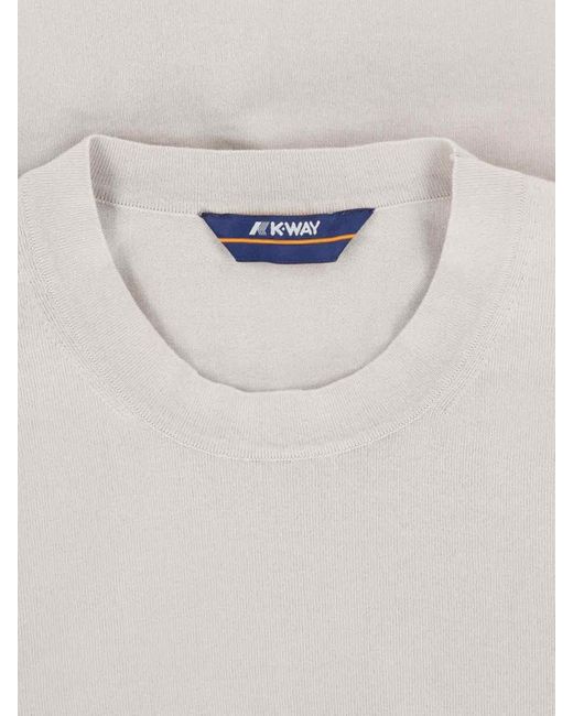 K-Way White Sweater Cotton for men