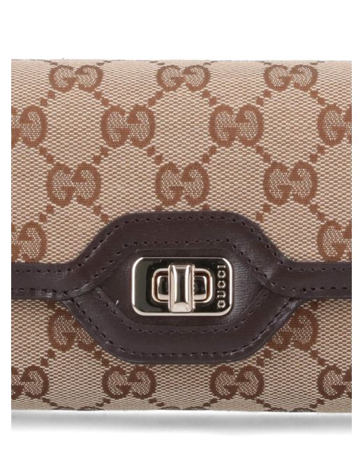 Gucci White "continental Luce" Wallet