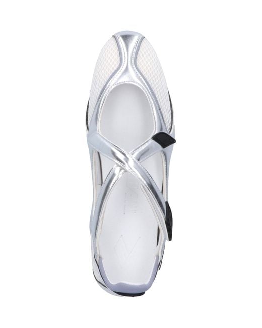Ballerine Flat "Floor 01" di The Attico in White