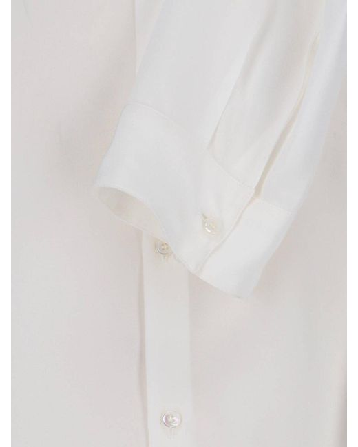 Gucci White Silk Crêpe De Chine Shirt for men