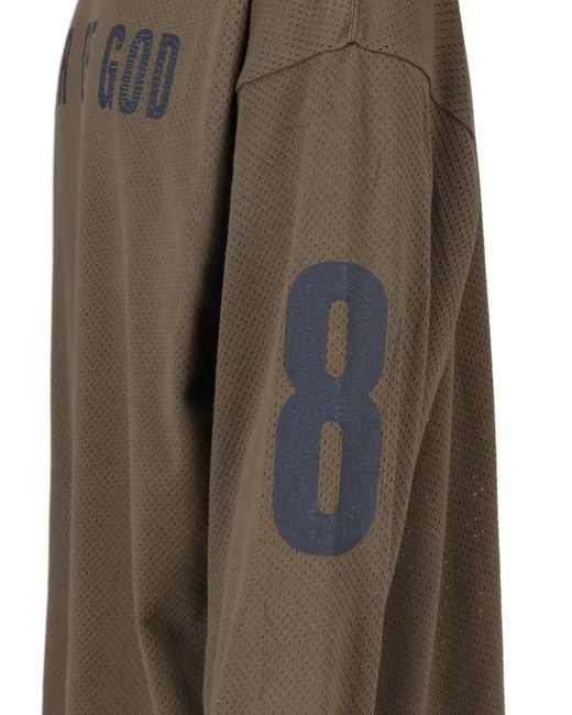 Fear Of God Brown T-Shirt "Merch" for men