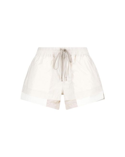 Rick Owens White Shorts “Fox Boxer”
