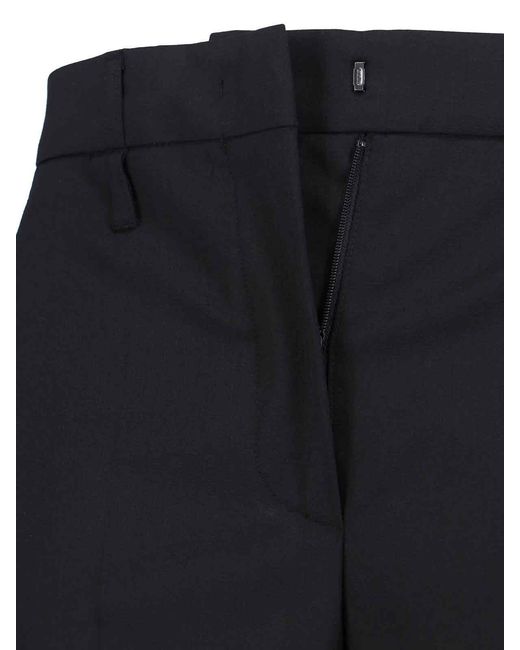 Sportmax Blue Virgin Wool Trousers