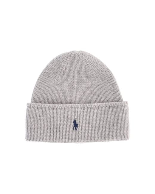 Polo Ralph Lauren Gray Logo Beanie