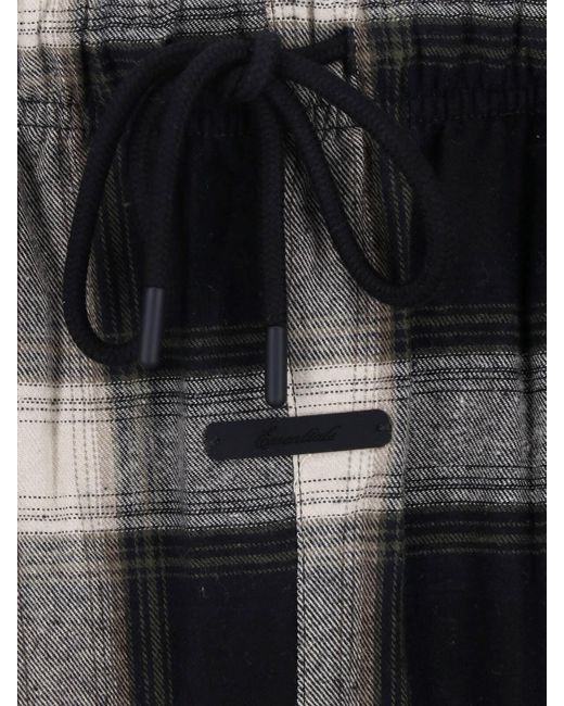 Fear Of God Black Wide Checkered Pants for men