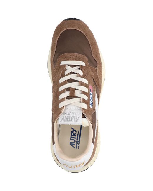 Autry Brown Sneakers Upper: Nylon for men