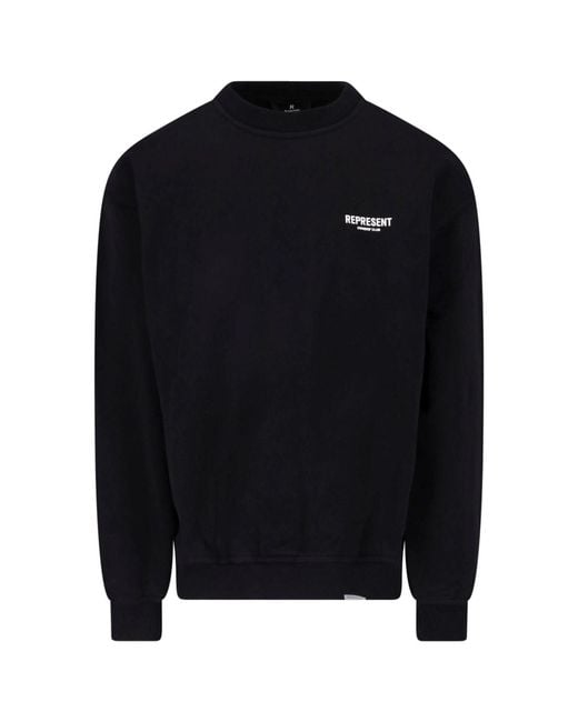 Represent Blue Logo Sweatshirt for men