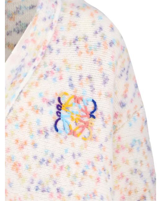 Loewe White 'Anagram' Cardigan