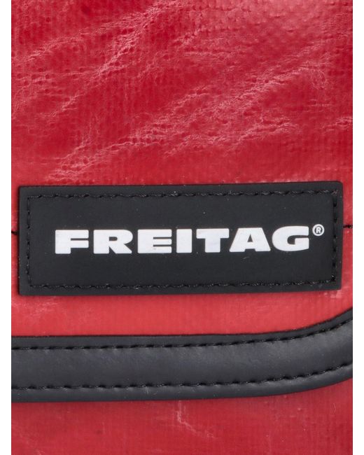 Freitag Red Shoulder Bag "F41 Hawaii Five-0"