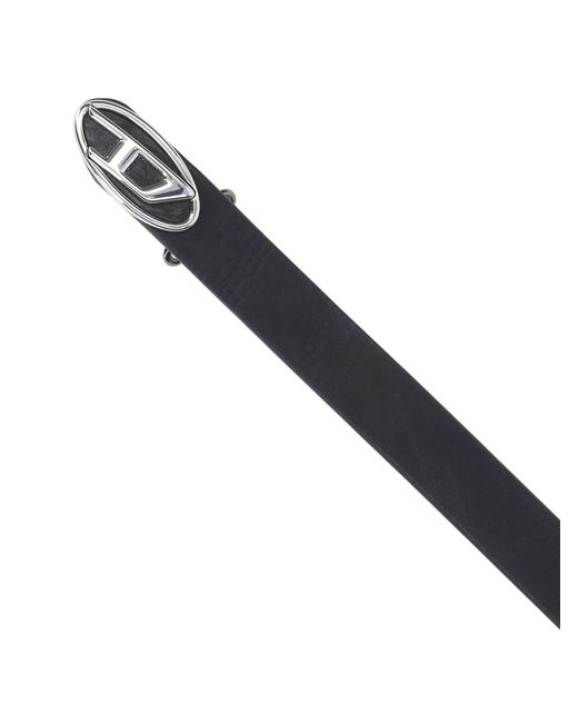 DIESEL Black Belts Leather for men