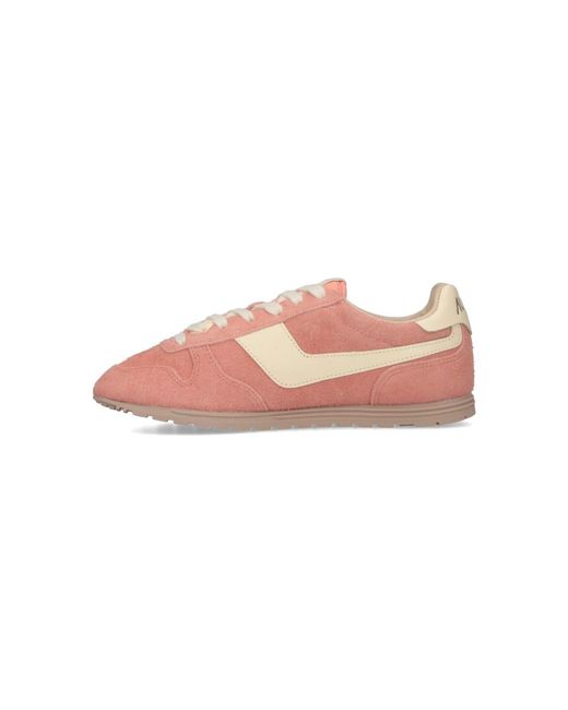 Autry Pink Suede Leather Lifestyle Sneakers