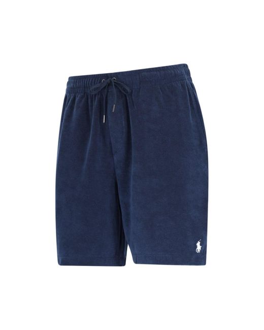 Polo Ralph Lauren Blue Terry Shorts for men