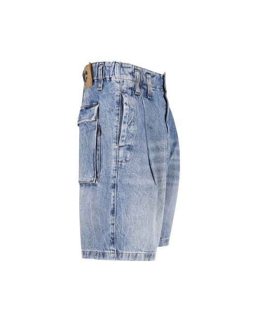 Cultura Blue Denim Shorts for men