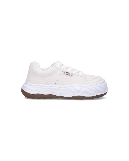 Maison Mihara Yasuhiro White Platform Low-Top Sneaker