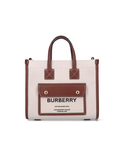 Burberry Pink 'freya' Bag Small