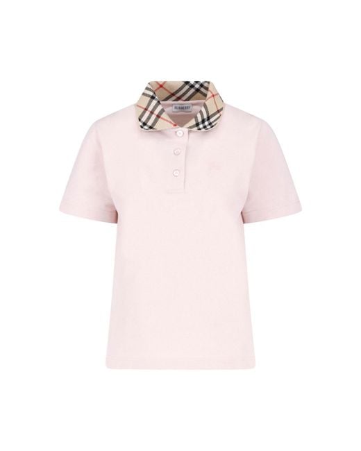 Burberry Pink Polo "Check"
