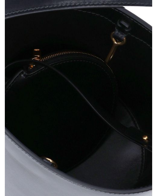 Jil Sander White Cannolo Bucket Bag