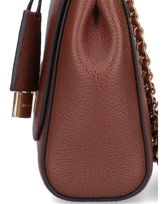 Mulberry Purple Bovine Leather Shoulder Bag For