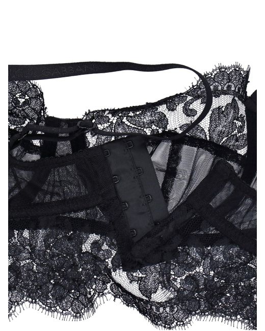 Dolce & Gabbana Black Lace Bralette