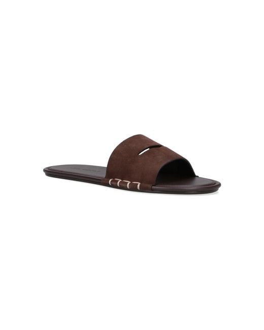 J.W. Anderson Brown "Loafer" Slides for men