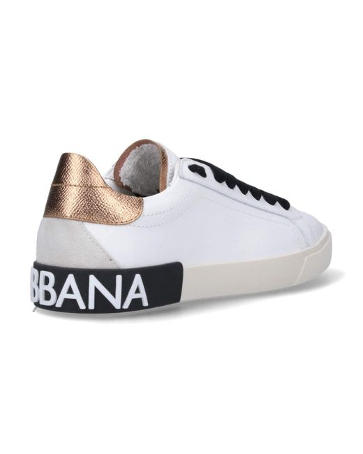 Sneakers portofino di Dolce & Gabbana in White