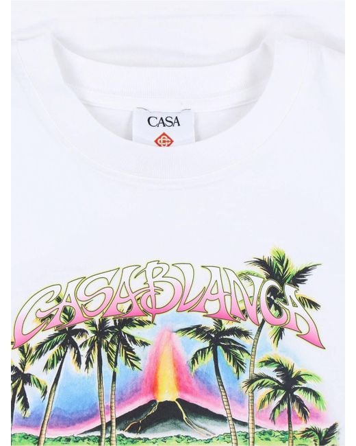 Casablanca White T-Shirts And Polos Organic Cotton for men
