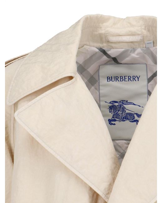Burberry Natural Coats for men