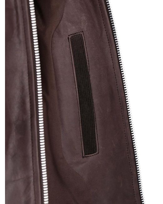 Our Legacy Brown Leather Jacket for men
