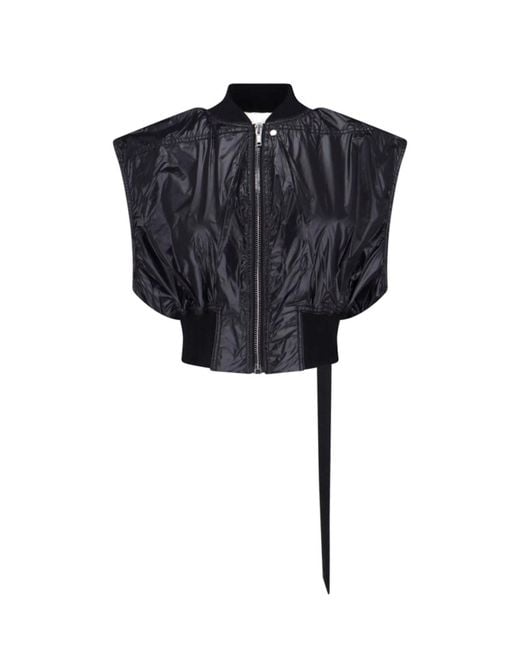 Rick Owens Black Bomber Jacket "Babel Tatlin"