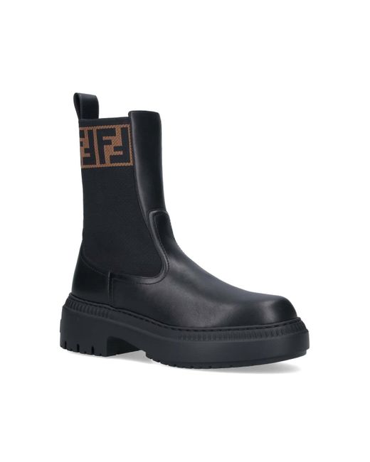 Stivali Biker "Domino" di Fendi in Blue