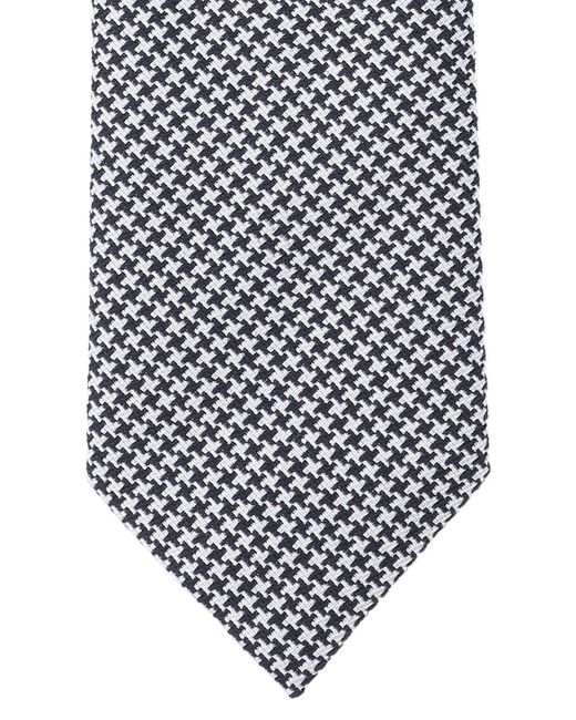 Tom Ford White Houndstooth Tie for men