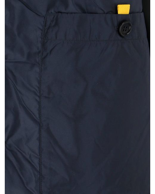 Aspesi Blue Water-Repellent Nylon Shirt for men