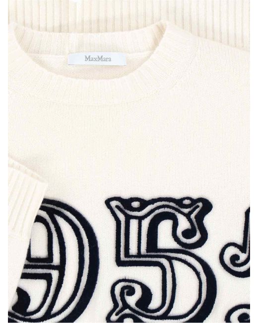 Max Mara White Logo Sweater