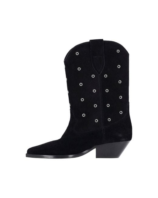 Isabel Marant Black Ankle Boots "Duerto"