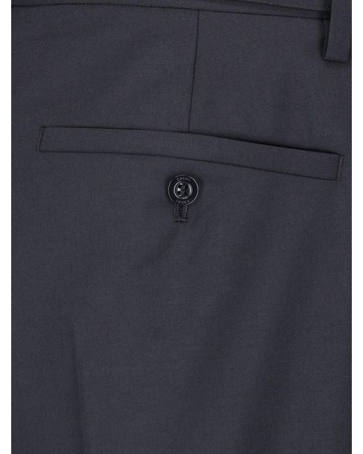 Sacai Blue Tailored Pants With Belt for men