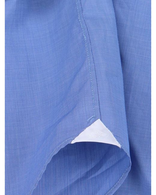Finamore 1925 Blue Classic Shirt for men
