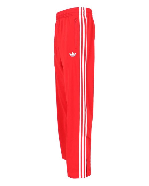 Adidas Red 'Firebird' Track Pants for men