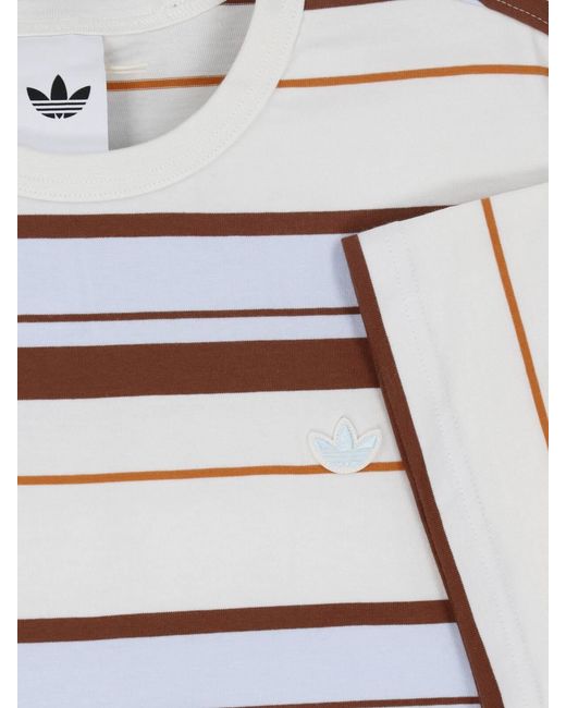 Adidas Gray Striped T-Shirt for men