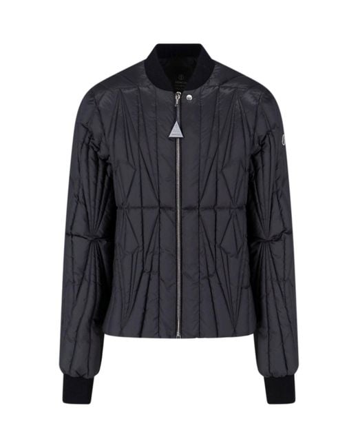 Moncler Blue Padded Down Jacket "Geocamo Flight"