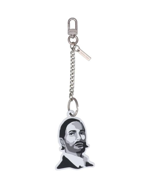 Marc Jacobs White 'Marc Bag' Keyring Charm
