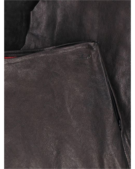 DIESEL Gray Skirts Sheep Leather
