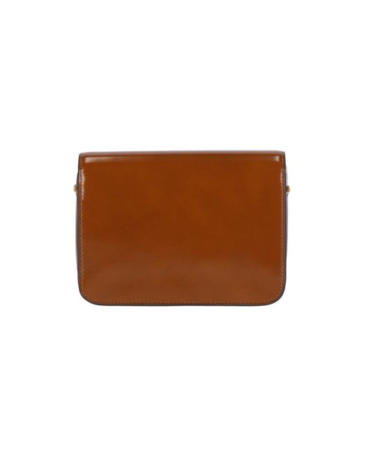 Borsa Tracolla Logo di Tory Burch in Brown