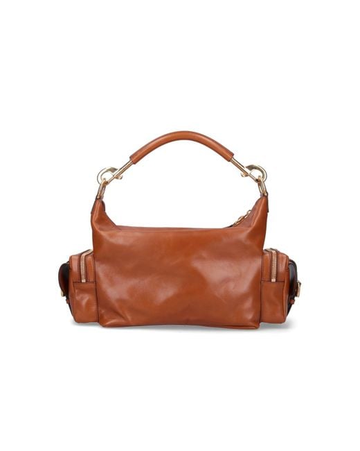 Chloé Brown Leather Camera Shoulder Bag