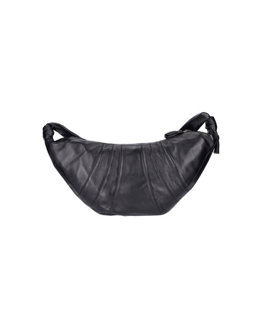 Lemaire Black Large Shoulder Bag "croissant" for men