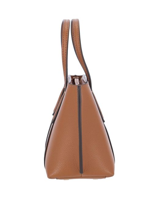 Tory Burch Brown Mini Tote Bag "Perry"