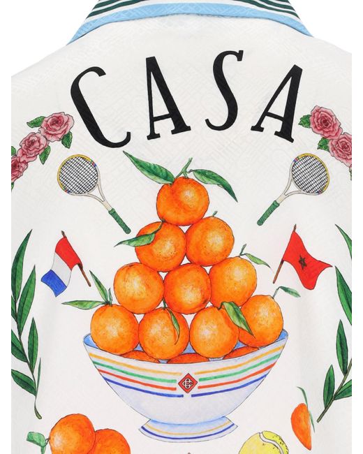 Casablancabrand White 'casa Way' Shirt for men