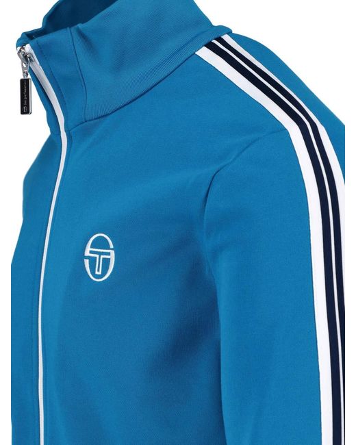 Sergio Tacchini Blue Zip Hoodie "Franco" for men