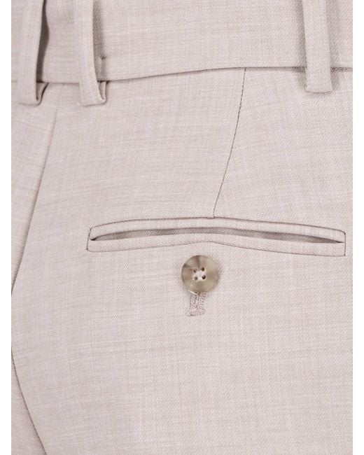 Calvin Klein Gray Straight Tailored Trousers