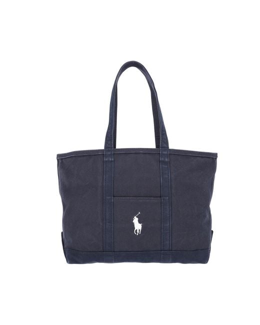 Polo Ralph Lauren Blue Tote Bag “Big Pony” for men