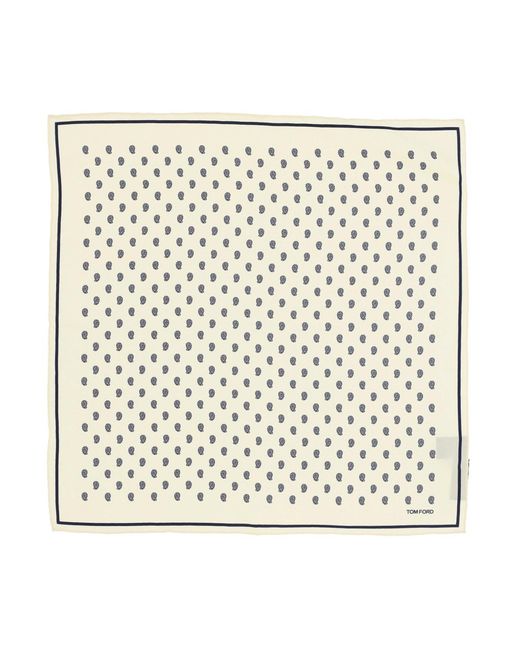 Tom Ford Lightweight Natural Mulberry Silk Scarf for men